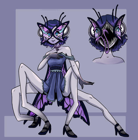 Monster design moth